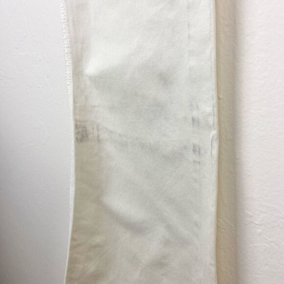 7 For All Mankind High-Rise Dojo Wide Leg Pant - Ivory - Picture 7 of 8
